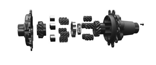 truetrac differential exploded view